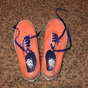 Peachy/Orange Vans